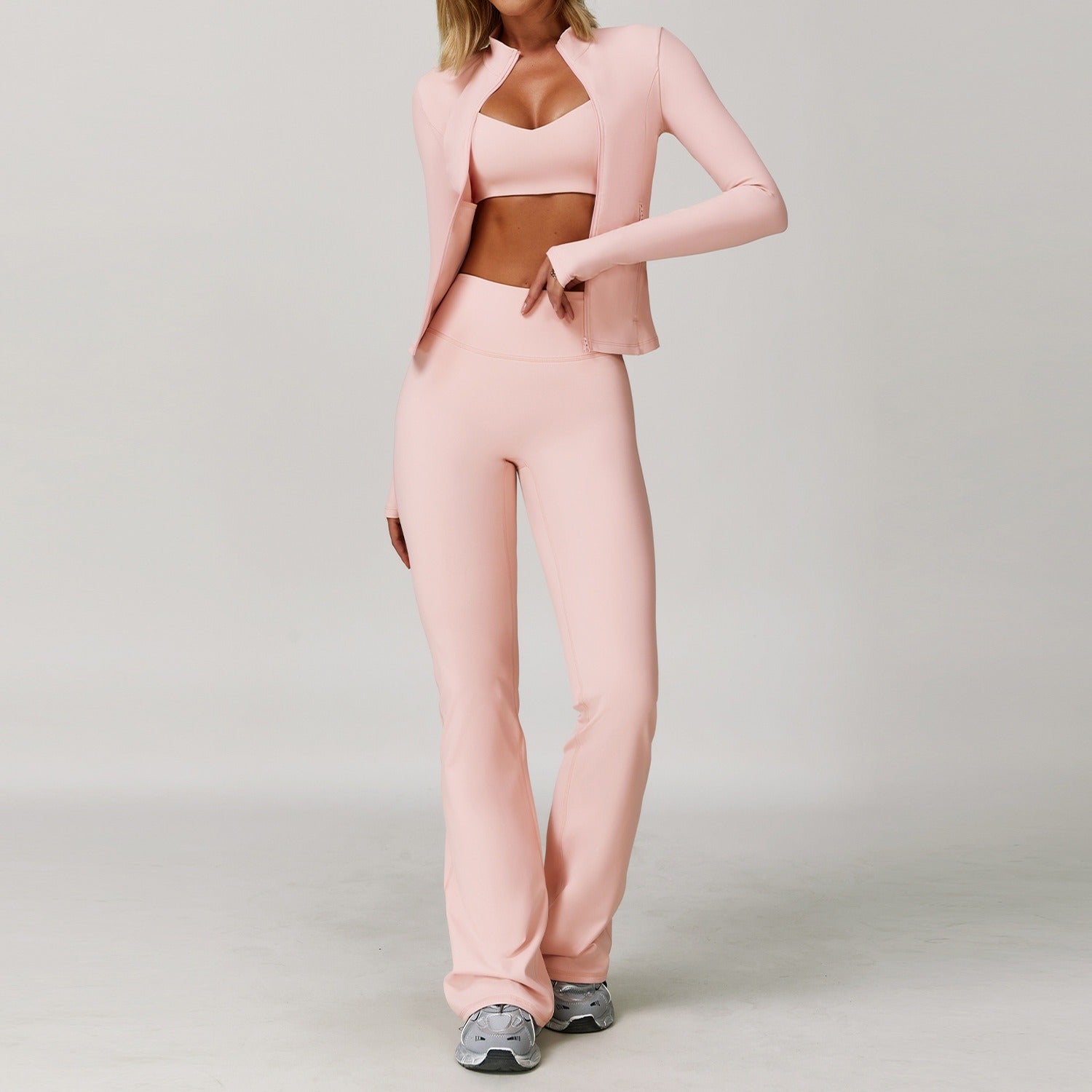 Women's 3-Piece Quick-Dry Yoga & Fitness Set