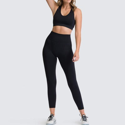 Seamless Hip-Lifting Yoga Set for Women